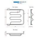 Полотенцесушитель водяной Ростела Джаз ДУ-25 600x700 