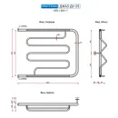 Полотенцесушитель водяной Ростела Джаз ДУ-25 600x800 
