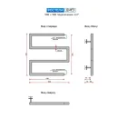 Полотенцесушитель водяной Ростела Диез 500x500 