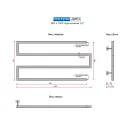 Полотенцесушитель водяной Ростела Диез 500x1000 