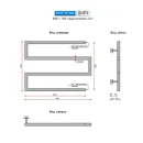 Полотенцесушитель водяной Ростела Диез 500x700 