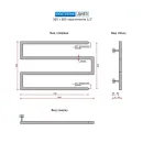 Полотенцесушитель водяной Ростела Диез 500x800 