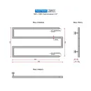 Полотенцесушитель водяной Ростела Диез 500x900