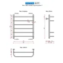 Полотенцесушитель водяной Ростела Дуэт 500x600/6 1" нижнее подключение