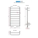 Полотенцесушитель водяной Ростела Дуэт 500x1000/8 1/2" нижнее подключение