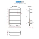 Полотенцесушитель водяной Ростела Дуэт 500x700/6 1/2" нижнее подключение