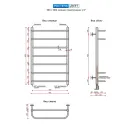 Полотенцесушитель водяной Ростела Дуэт 500x800/7 1/2" нижнее подключение