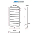 Полотенцесушитель водяной Ростела Касабланка 500x1000/9 1/2" нижнее подключение