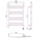 Полотенцесушитель Стилье Формат 10 ТП 800х500 (3+3+3+3) Г16 00510-8050