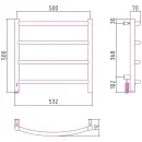 Полотенцесушитель Сунержа Галант 4.0 500х500 МЭМ левый 15-0830-5050