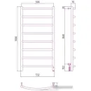 Полотенцесушитель Сунержа Галант 4.0 1000х500 МЭМ правый 15-0831-1050