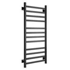 Полотенцесушитель Ростела Квадро V 30 1/2" 12 перекладин 50x120 см (черный)