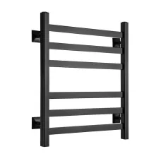 Полотенцесушитель Ростела Квадро V 30 1/2" 6 перекладин 40x60 см (черный)