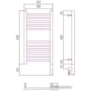 Полотенцесушитель Сунержа Богема 3.0 прямая 600х300 МЭМ правый 31-5805-6030