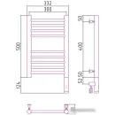 Полотенцесушитель Сунержа Богема 3.0 прямая 500х300 МЭМ правый 15-5805-5030