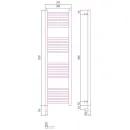 Полотенцесушитель Сунержа Богема 3.0 прямая 1200х300 МЭМ левый 31-5804-1230