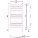 Полотенцесушитель Сунержа Богема 3.0 выгнутая 800х400 МЭМ правый 032-5803-8040