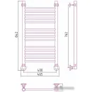 Полотенцесушитель Стилье Аксиома-10 800х400 00661-8040