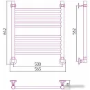 Полотенцесушитель Стилье Аксиома-10 600х500 00661-6050