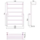 Полотенцесушитель Стилье Универсал-54 800х500 (Полка + 5) П 21 00654-8050
