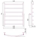Полотенцесушитель Стилье Универсал-50 800х600 (6) Г 21 00650-8060