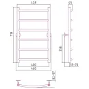 Полотенцесушитель Стилье Универсал-50 800х400 (6) Г 21 00650-8040