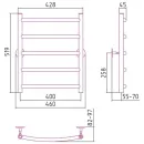 Полотенцесушитель Стилье Универсал-50 600х400 (5) Г 21 00650-6040