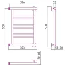 Полотенцесушитель Стилье Минор 0601 500х400 (2+2+2) П 00601-5040