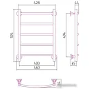 Полотенцесушитель Стилье Версия-Н2 600х400 (5) Г 18 00622-6040