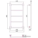 Полотенцесушитель Стилье Версия-КН 800х400 (5) П 20х20 12640-8040