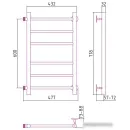 Полотенцесушитель Стилье Версия-Б 600х400 (3+3) П 18 17610-6040