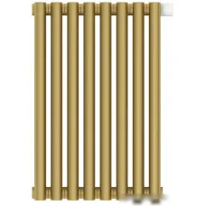 Стальной трубчатый радиатор Сунержа Эстет-11 EU50 500х360 8 секций (матовое золото)