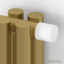 Стальной трубчатый радиатор Сунержа Эстет-11 EU50 500х360 8 секций (матовое золото)