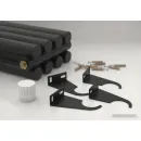 Стальной трубчатый радиатор Сунержа Эстет-11 EU50 1800х315 7 секций (матовый черный)