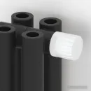 Стальной трубчатый радиатор Сунержа Эстет-00 EU50 500х360 8 секций (темный титан муар)