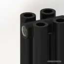 Стальной трубчатый радиатор Сунержа Эстет-00 1800х270 6 секций (матовый черный)