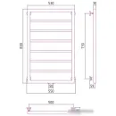 Полотенцесушитель Сунержа Канцлер 800х500 020-0254-8050