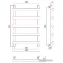 Полотенцесушитель Сунержа Атлант 800х500 30-0226-8050