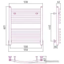 Полотенцесушитель Сунержа Аркус 600х500 00-0251-6050