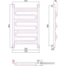 Полотенцесушитель Сунержа Элегия+ 800x500 00-0205-8050