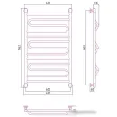 Полотенцесушитель Сунержа Элегия+ 1000х600 31-0205-1060