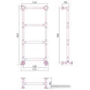 Полотенцесушитель Сунержа Ренессанс 1304 960х400 022-0280-9640