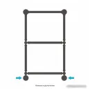 Полотенцесушитель Сунержа Ренессанс 1304 860х500 30-0280-8650