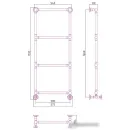 Полотенцесушитель Сунержа Ренессанс 1304 1260х500 12-0280-1250