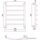 Полотенцесушитель Сунержа Галант+ 600x500 00-0200-1250
