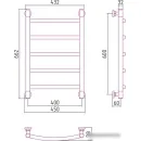 Полотенцесушитель Сунержа Галант+ 600x400 00-0200-6040
