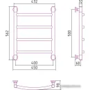 Полотенцесушитель Сунержа Галант+ 500x400 00-0200-5040