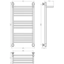 Полотенцесушитель Сунержа Богема с полкой+ 800х400 032-0223-8040