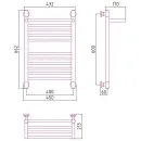 Полотенцесушитель Сунержа Богема с полкой+ 600х400 30-0223-6040