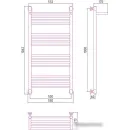 Полотенцесушитель Сунержа Богема с полкой+ 1000х500 00-0223-1050